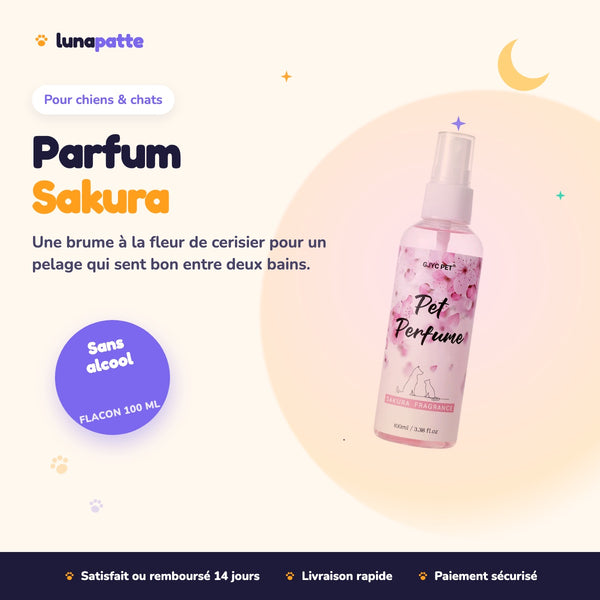 Parfum Sakura pour chien et chat
